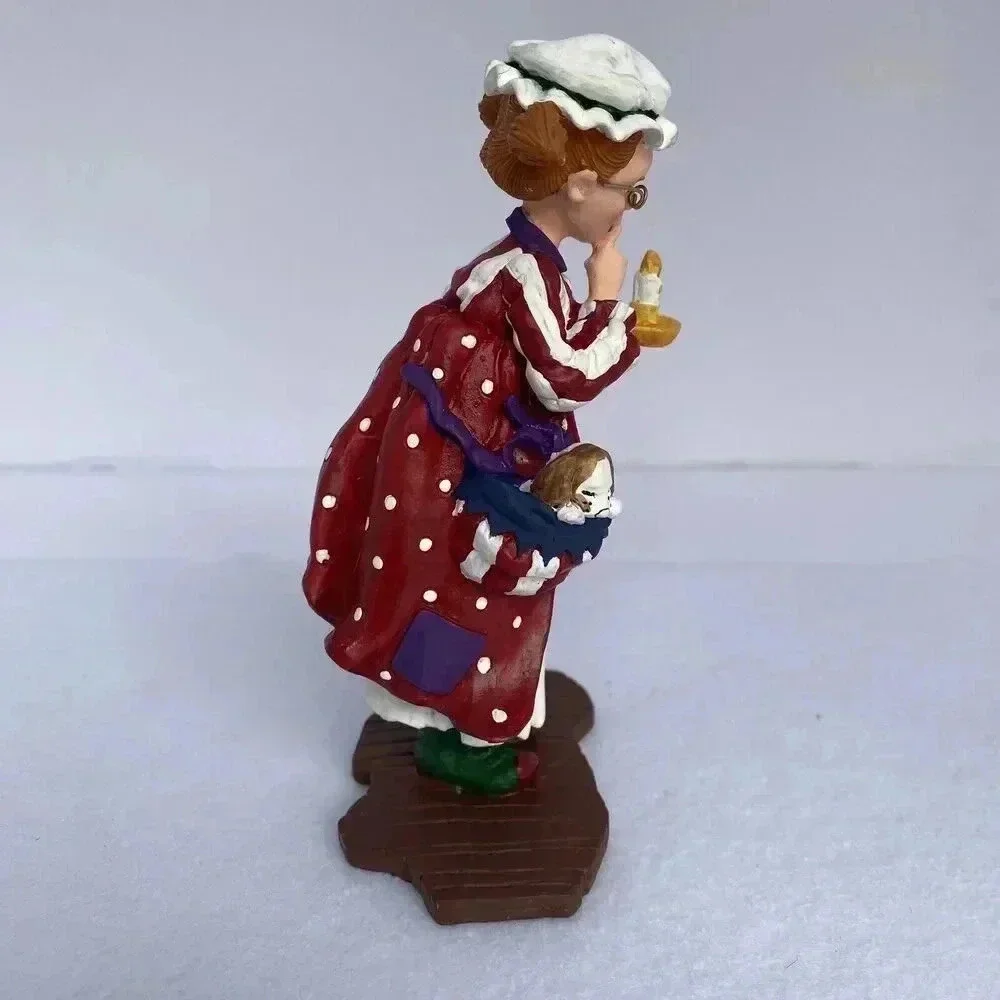 Dept 56 All Through The House Mary Jo Girl Resin Figurine 5.5in Red Christmas